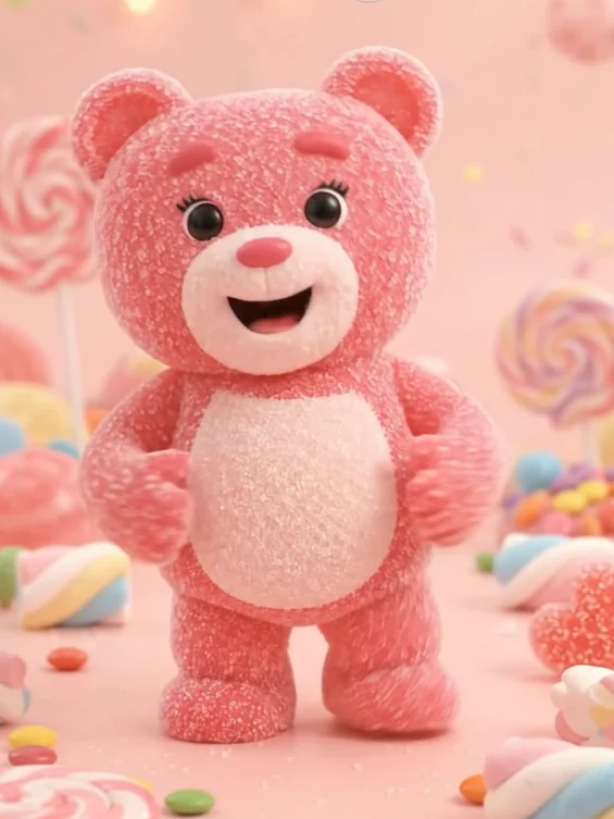 Osito de gomita, mascota de Candy City